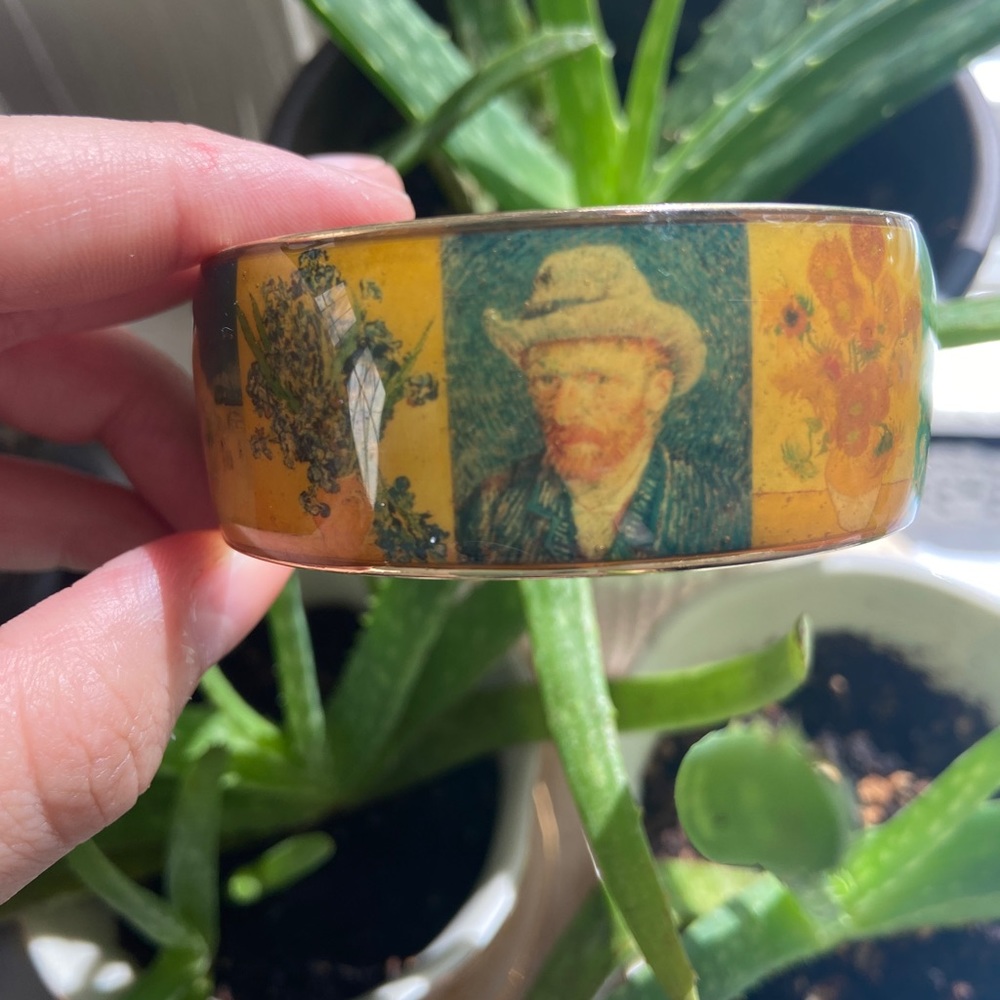 Van Gogh 22kt Goldplated bangle Van Gogh Collage, by Erwin Pearl® - Picture 9 of 16